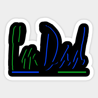 Design text "i'm dad" Sticker